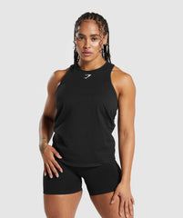 Training Cotton Tank Black