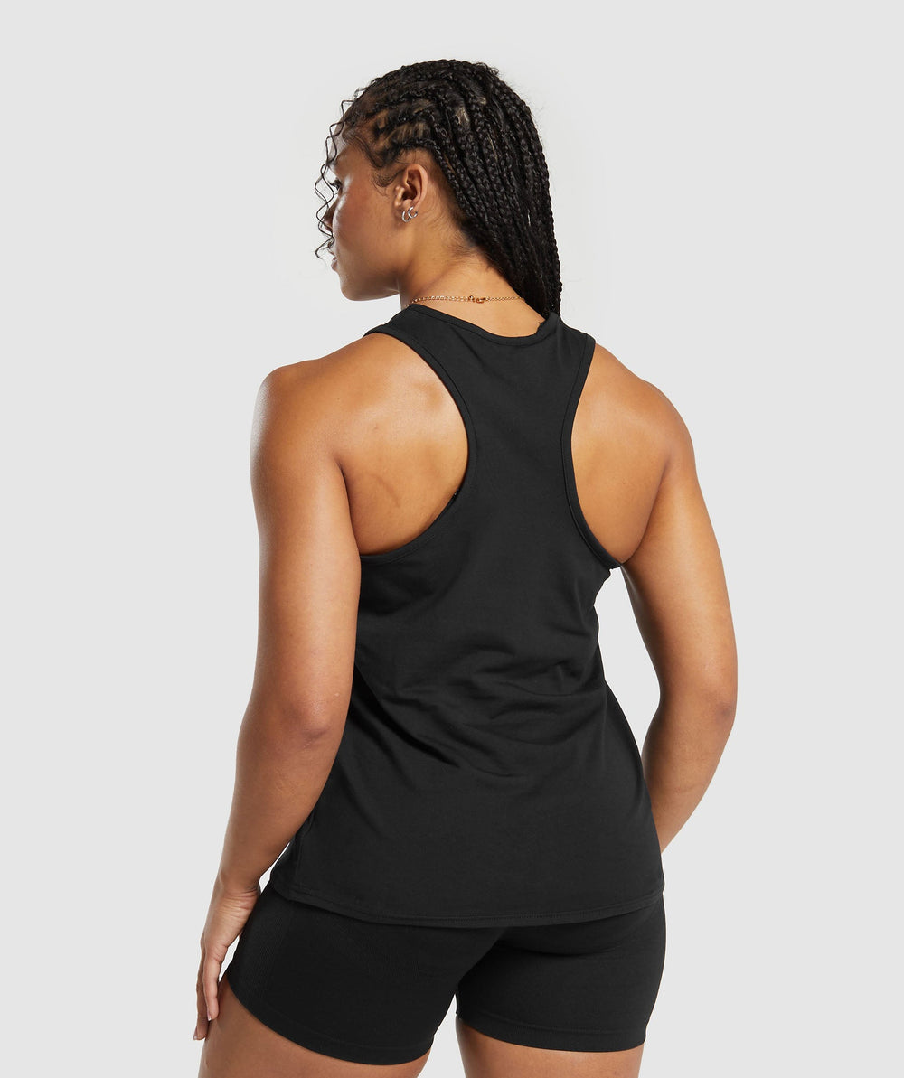 Training Cotton Tank Black