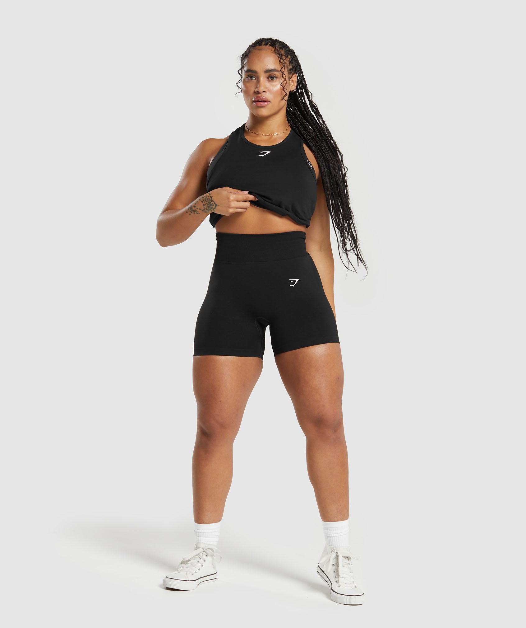 Training Cotton Tank Black
