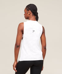 Trace Graphic Tank White