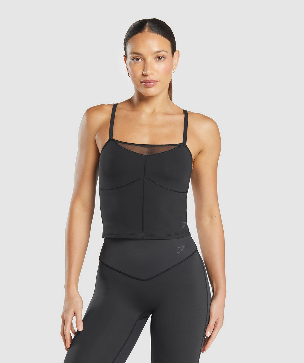 Elevate Mesh Tank With Shelf Black