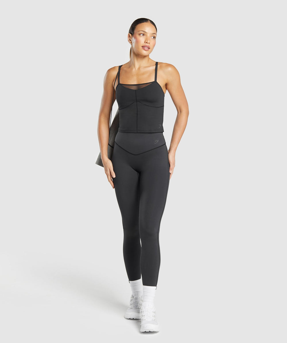 Elevate Mesh Tank With Shelf Black