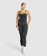 Elevate Mesh Tank With Shelf Black