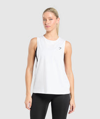 Training Drop Arm Tank White