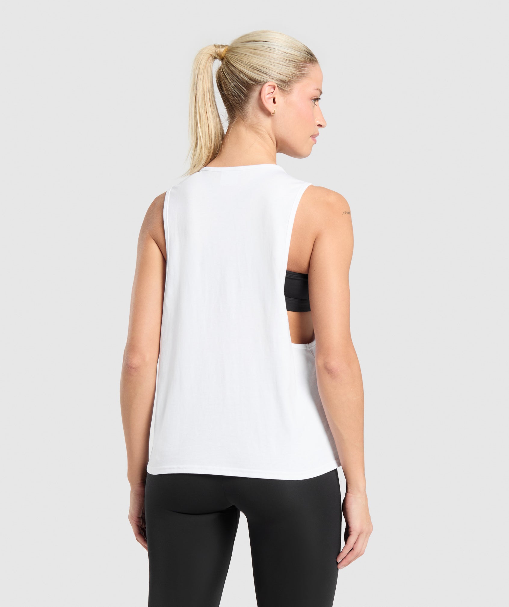 Training Drop Arm Tank White