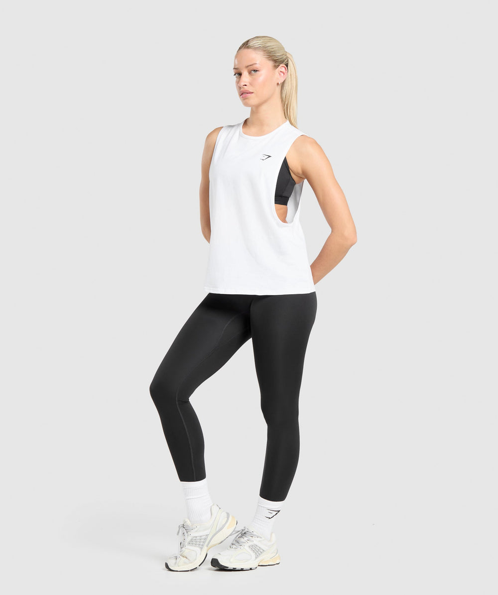 Training Drop Arm Tank White