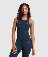 Everyday Seamless Tight Fit Tank Navy