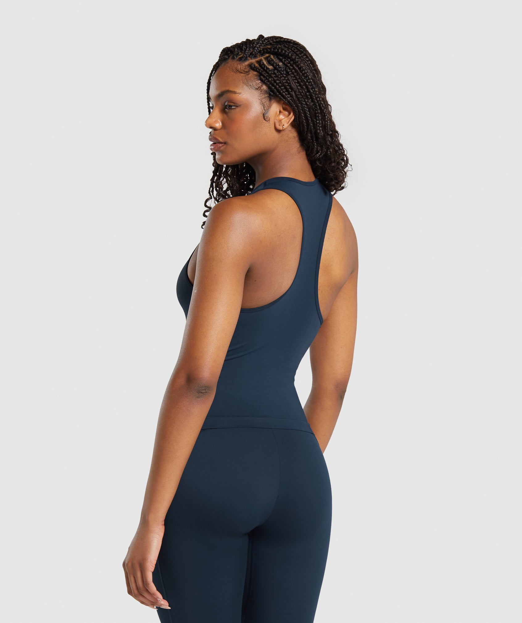 Everyday Seamless Tight Fit Tank Navy