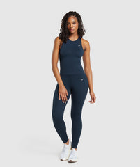 Everyday Seamless Tight Fit Tank Navy