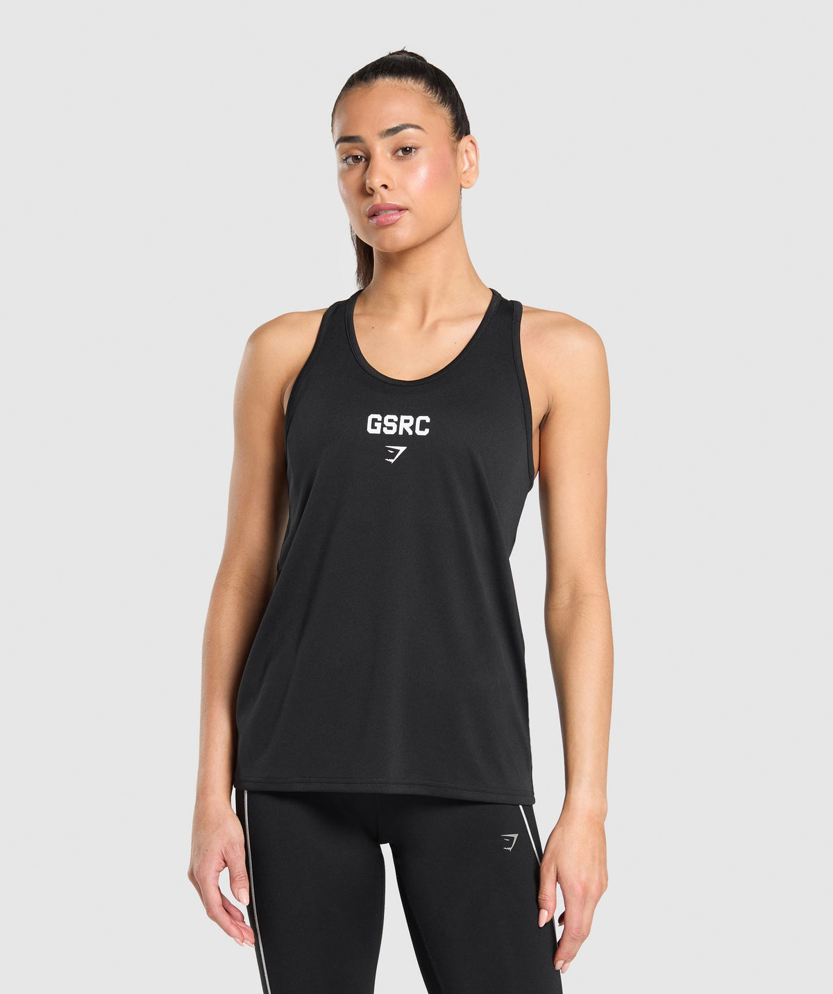 Run Club Graphic Tank Black