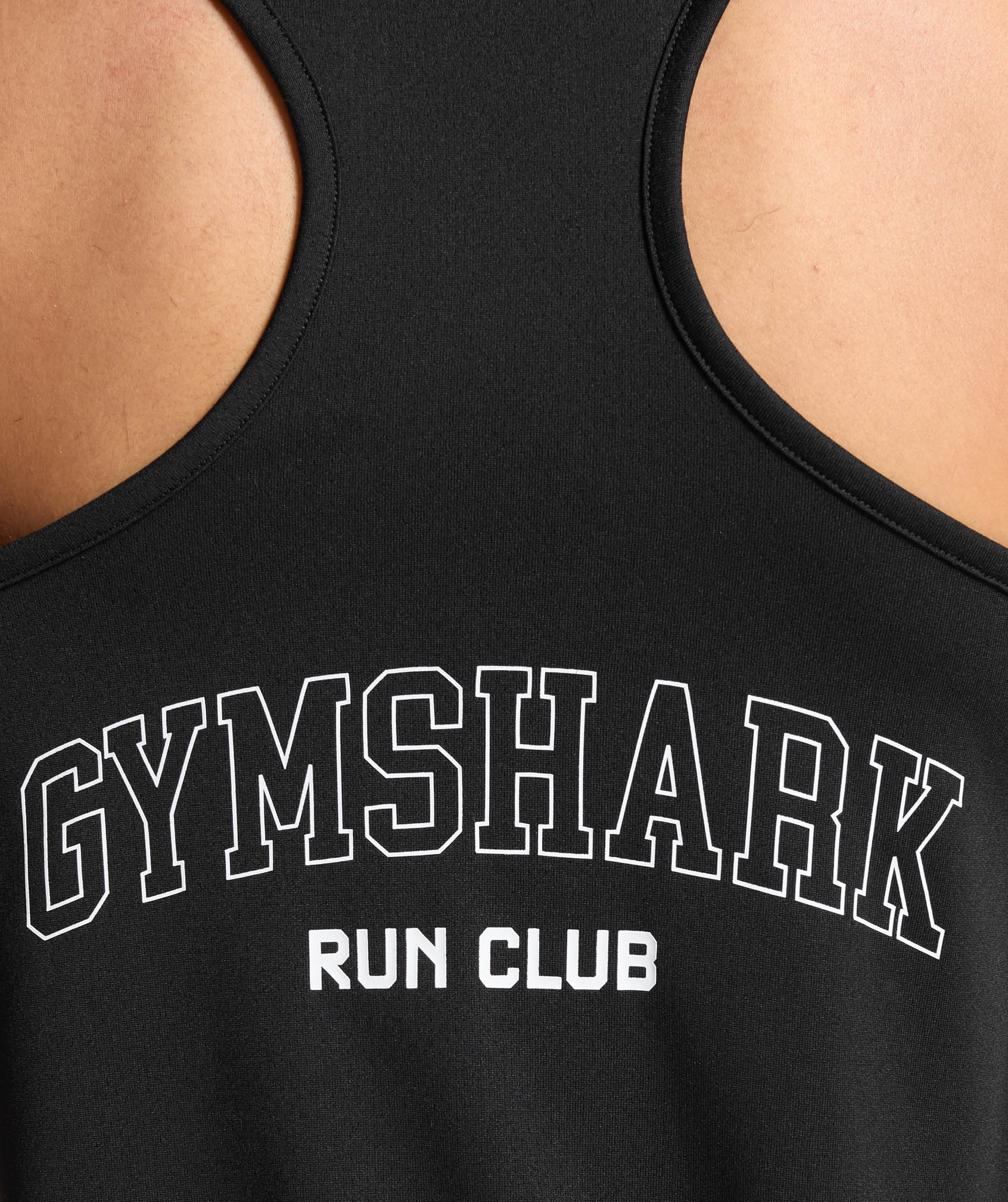 Run Club Graphic Tank Black