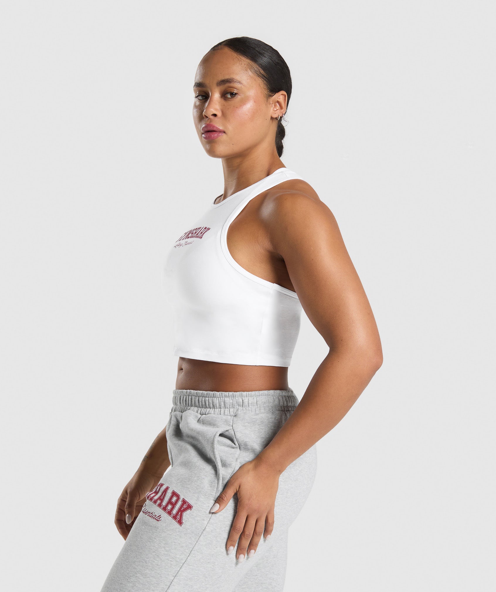 Lifting Essentials Graphic Tank White