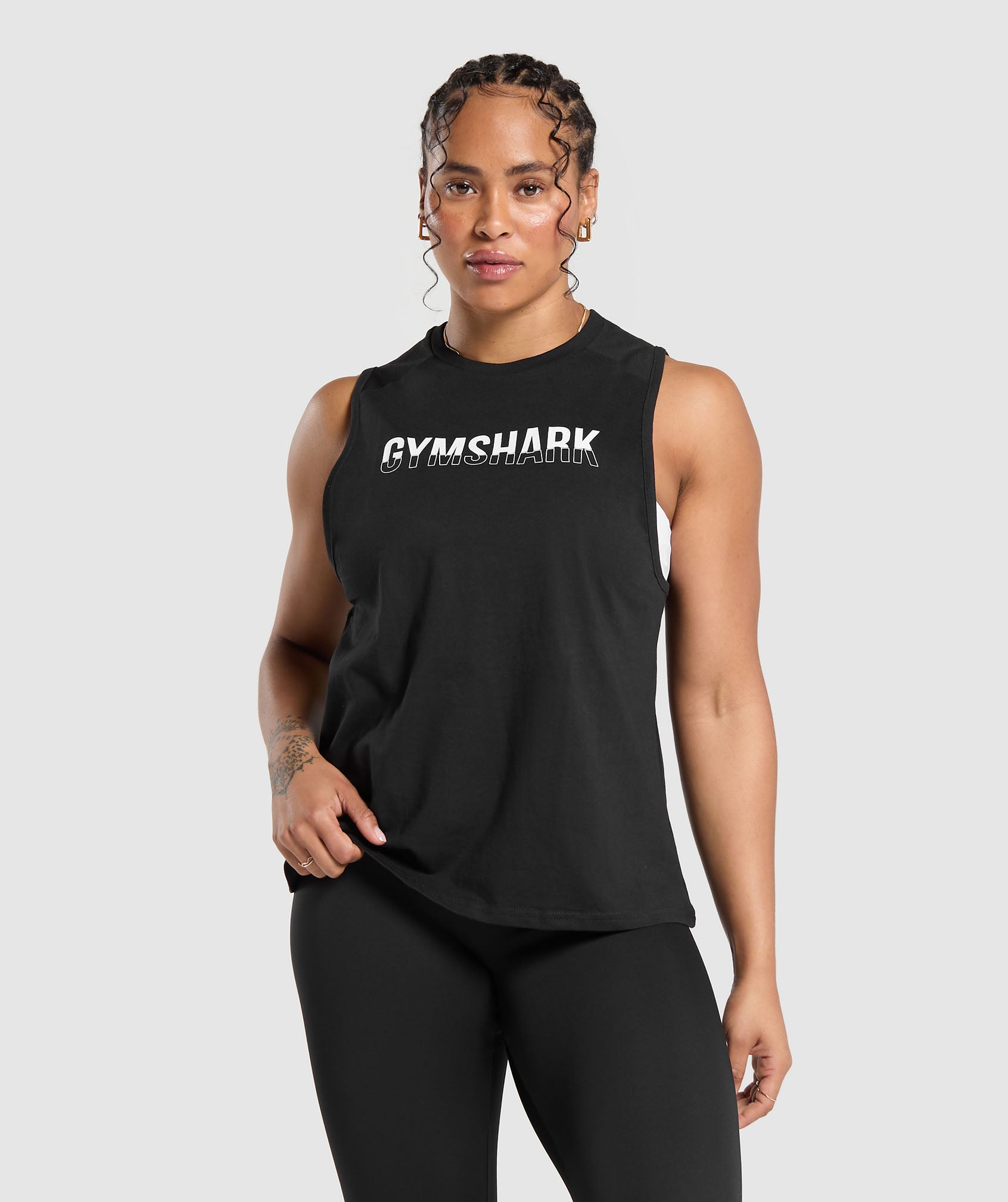 Fraction Tank Black/White