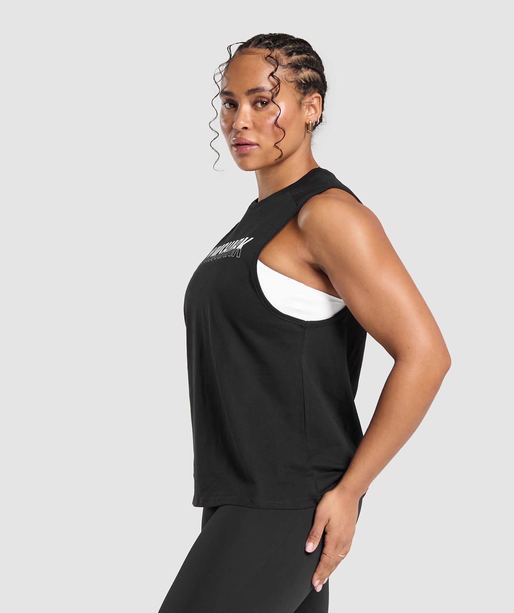 Fraction Tank Black/White