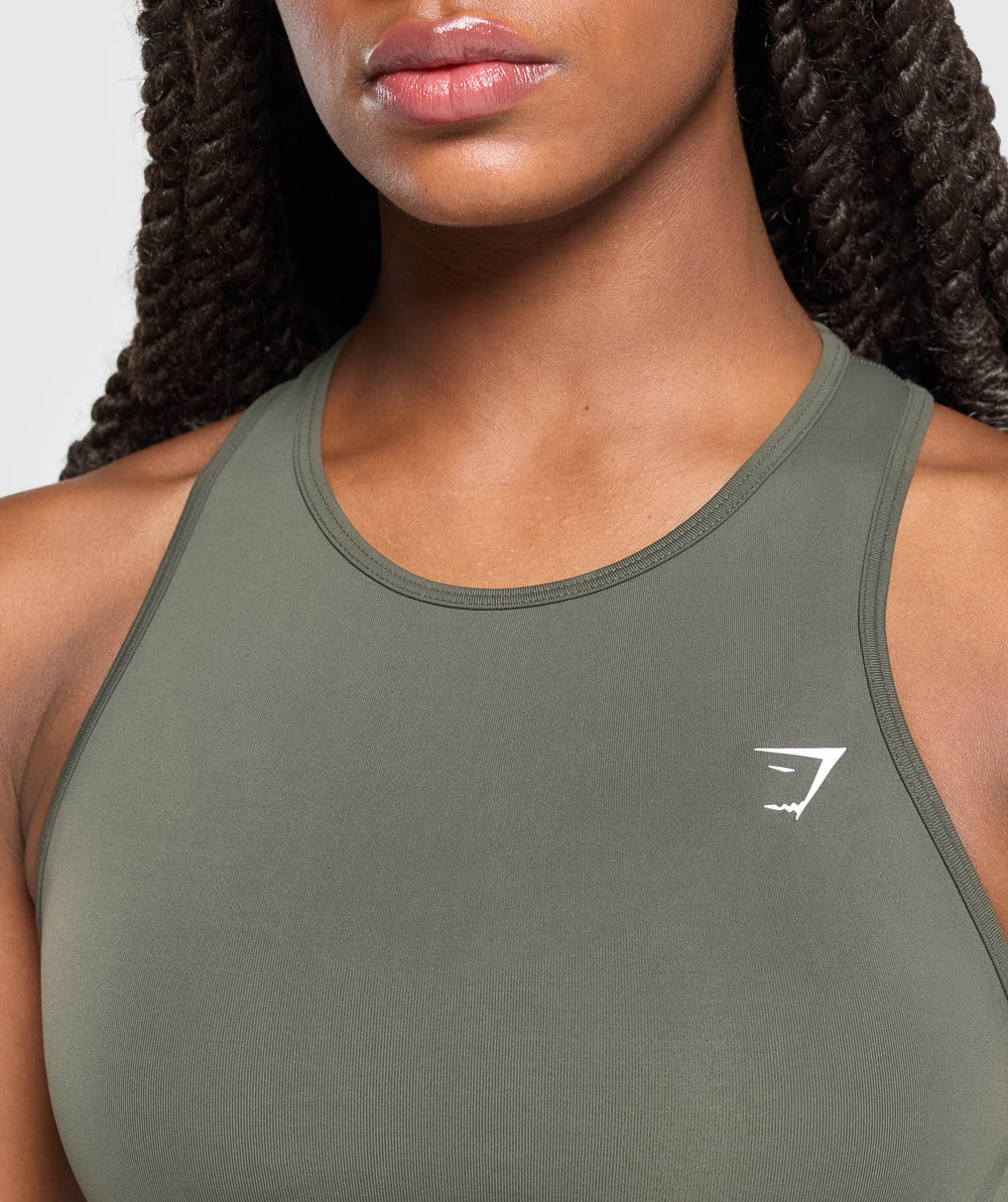 Everyday Seamless Tight Fit Tank Strength Green