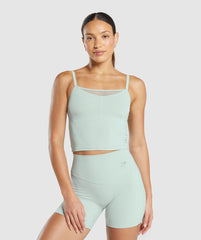 Elevate Mesh Tank With Shelf Morning Blue