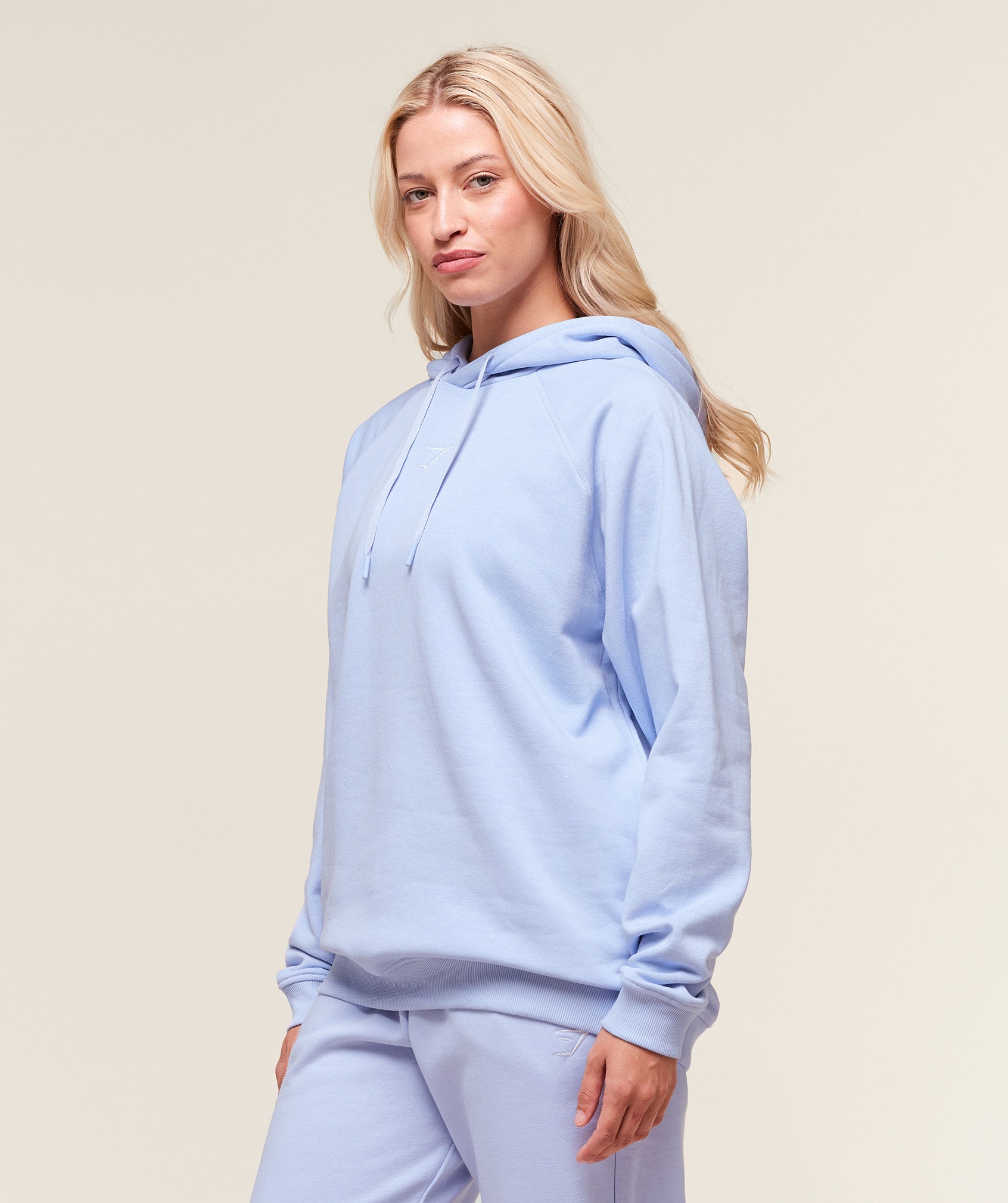 Training Oversized Fleece Hoodie Peri Blue