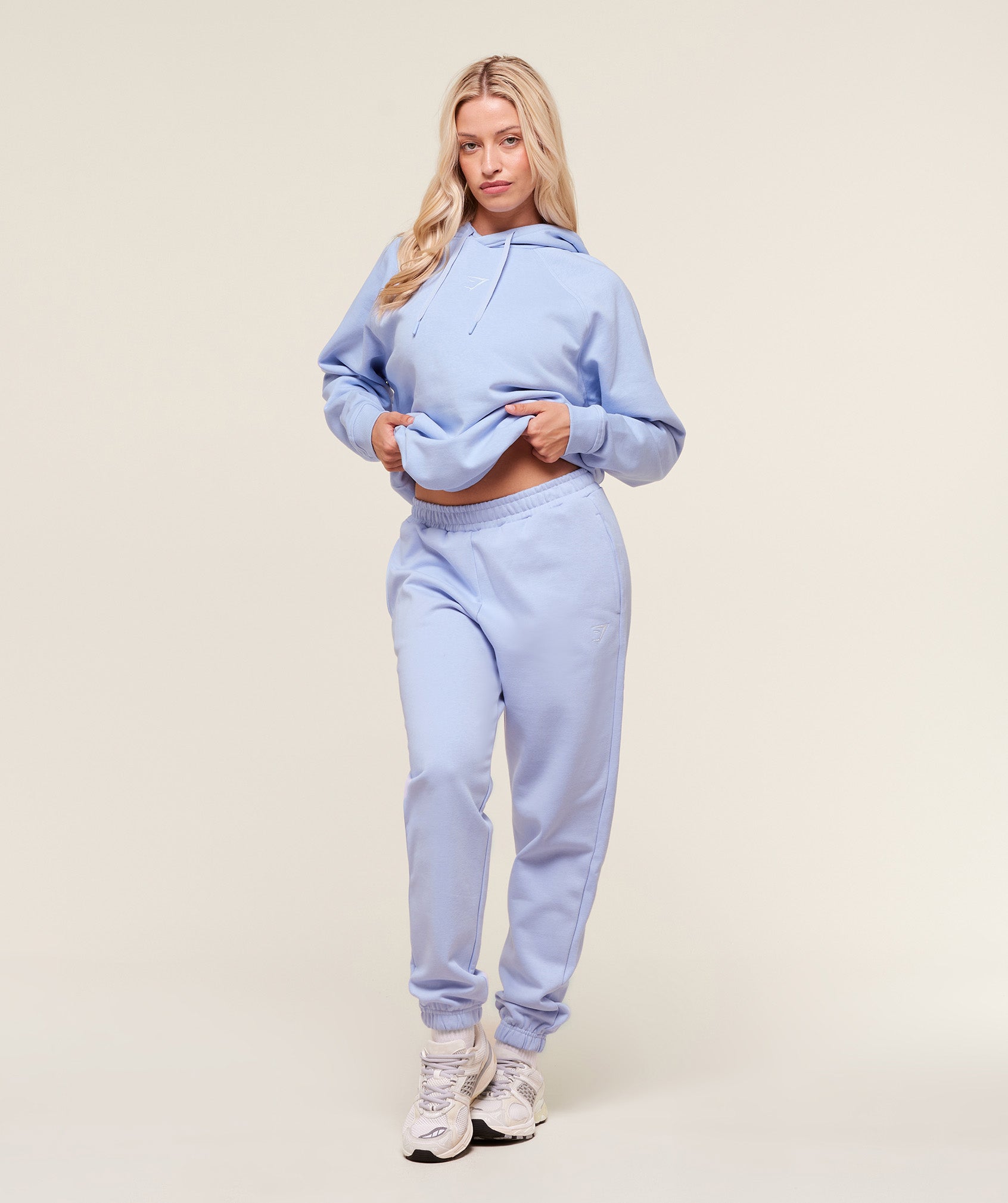 Training Oversized Fleece Hoodie Peri Blue