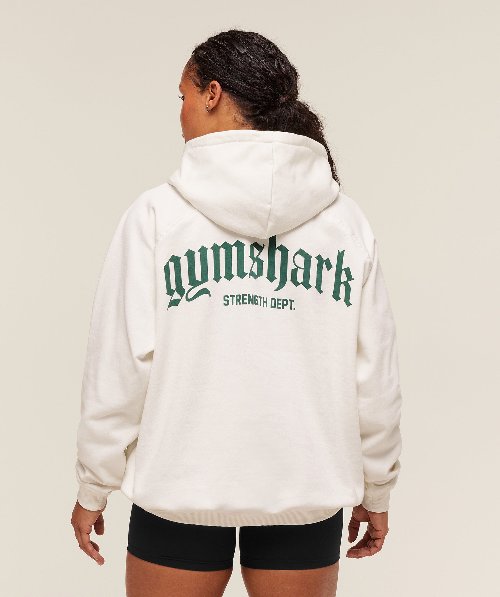Strength Department Oversized Hoodie Soft White