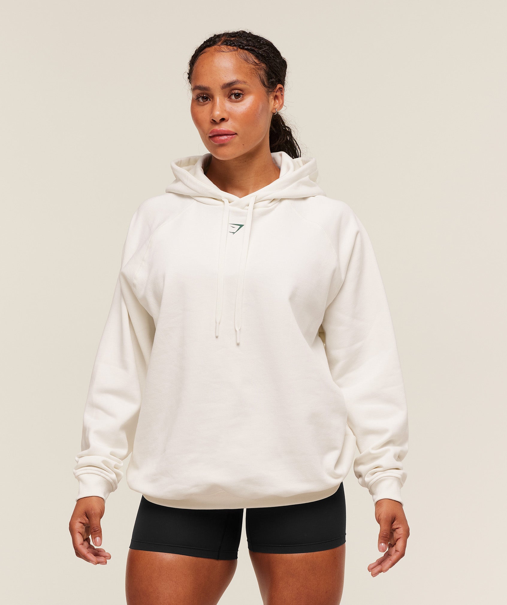 Strength Department Oversized Hoodie Soft White