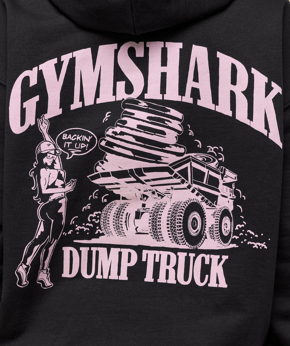 Dump Truck Graphic Hoodie Black