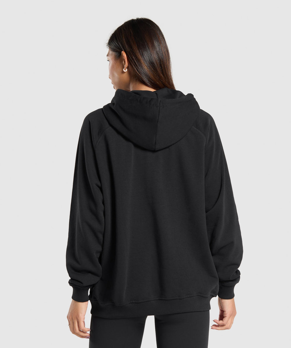 Block Oversized Hoodie Black