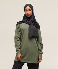Covered Pullover Core Olive