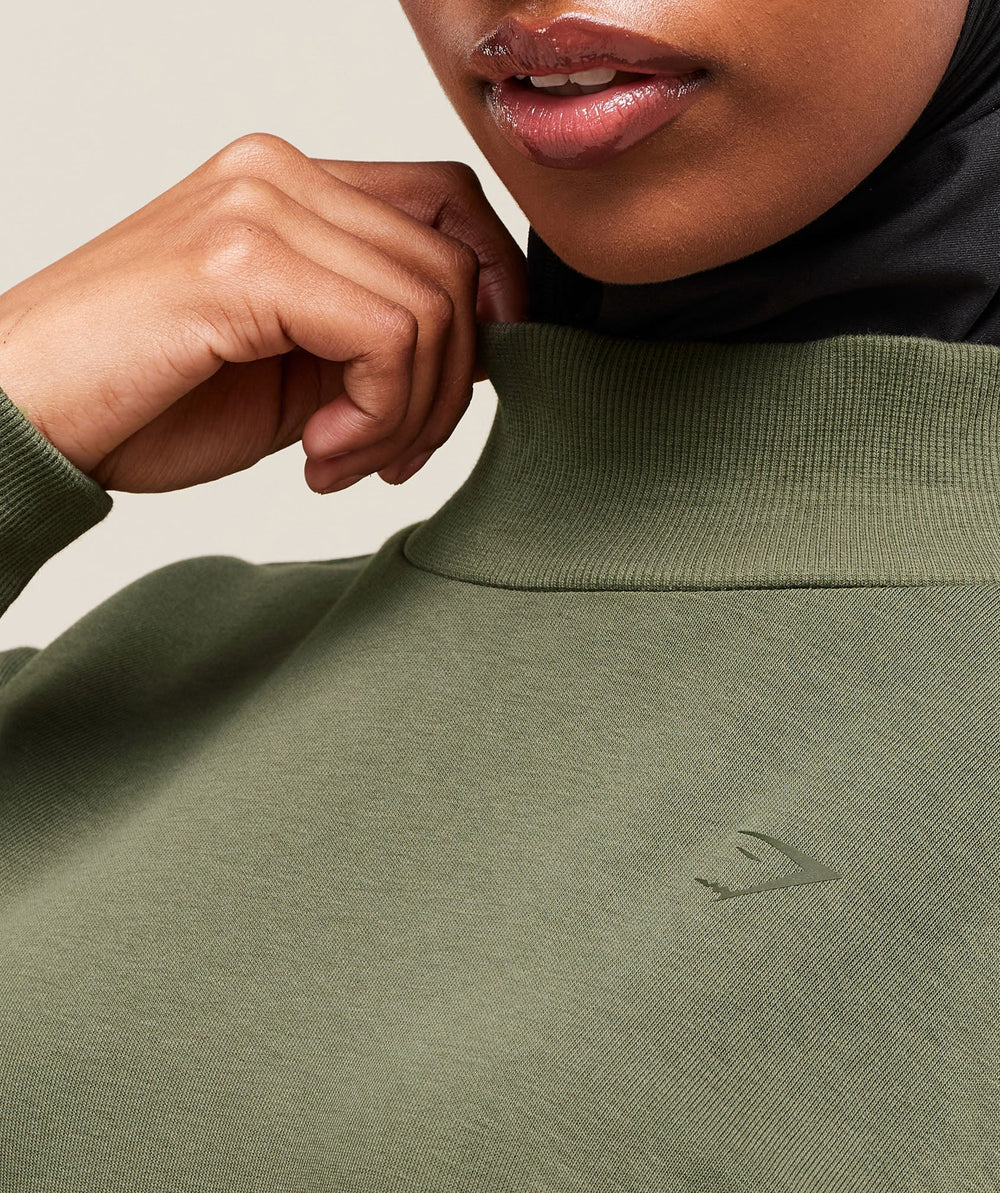 Covered Pullover Core Olive