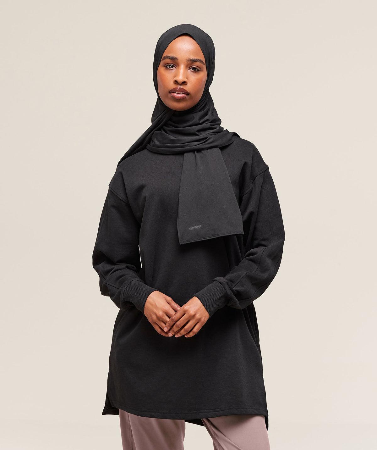 Covered Pullover Black