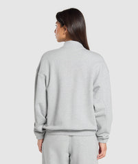 Rest Day Sweats 2.0 1/4 Zip Pullover Light Grey Core Marl