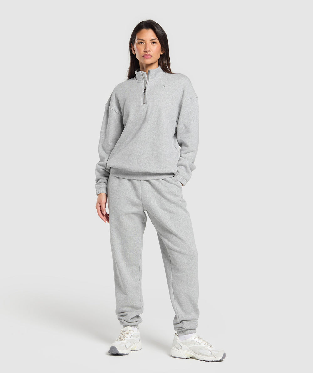 Rest Day Sweats 2.0 1/4 Zip Pullover Light Grey Core Marl