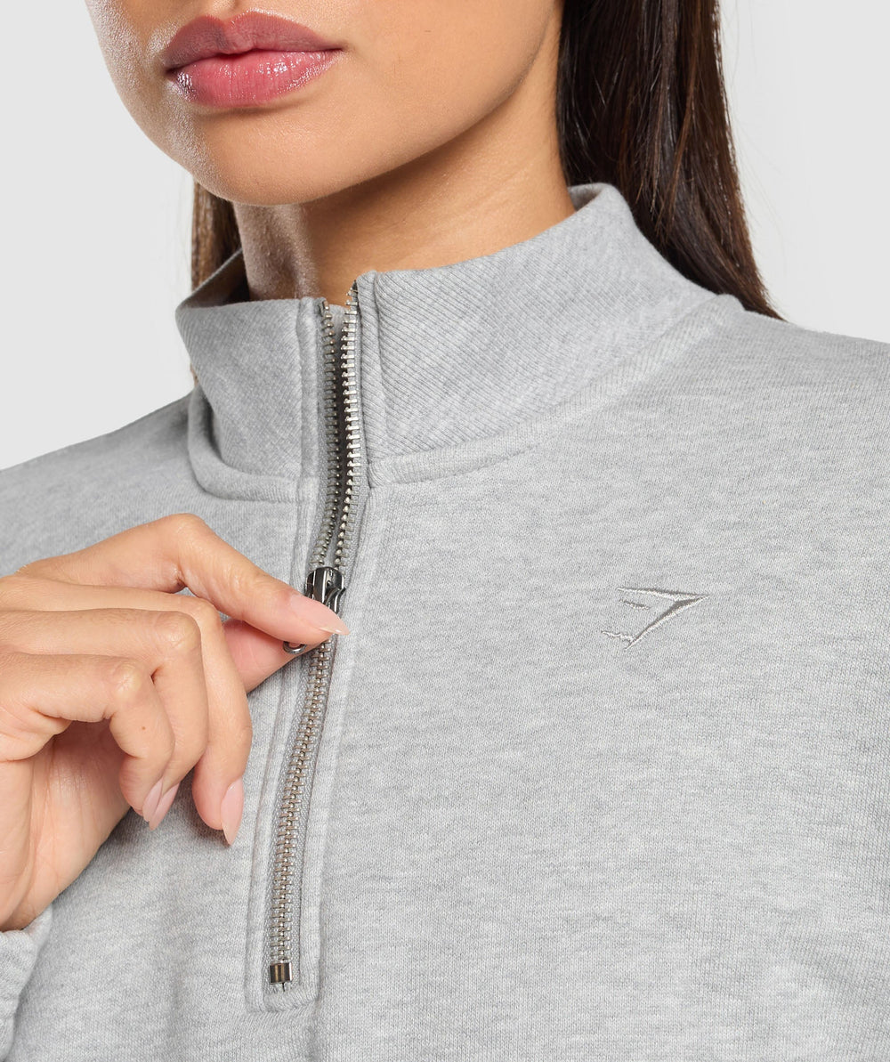 Rest Day Sweats 2.0 1/4 Zip Pullover Light Grey Core Marl