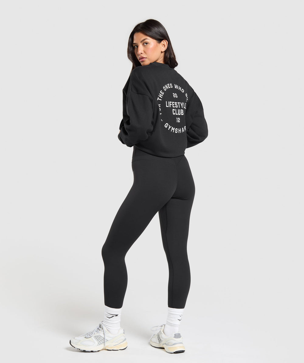 Lifestyle Club Graphic Pullover Black