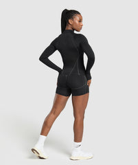 Apex Seamless 1/4 Zip Pullover Black/Graphite Grey
