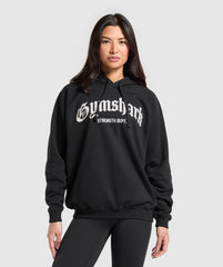 Strength Department Graphic Hoodie Black