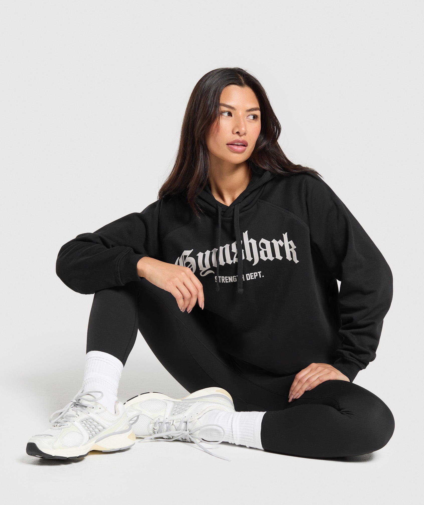 Strength Department Graphic Hoodie Black