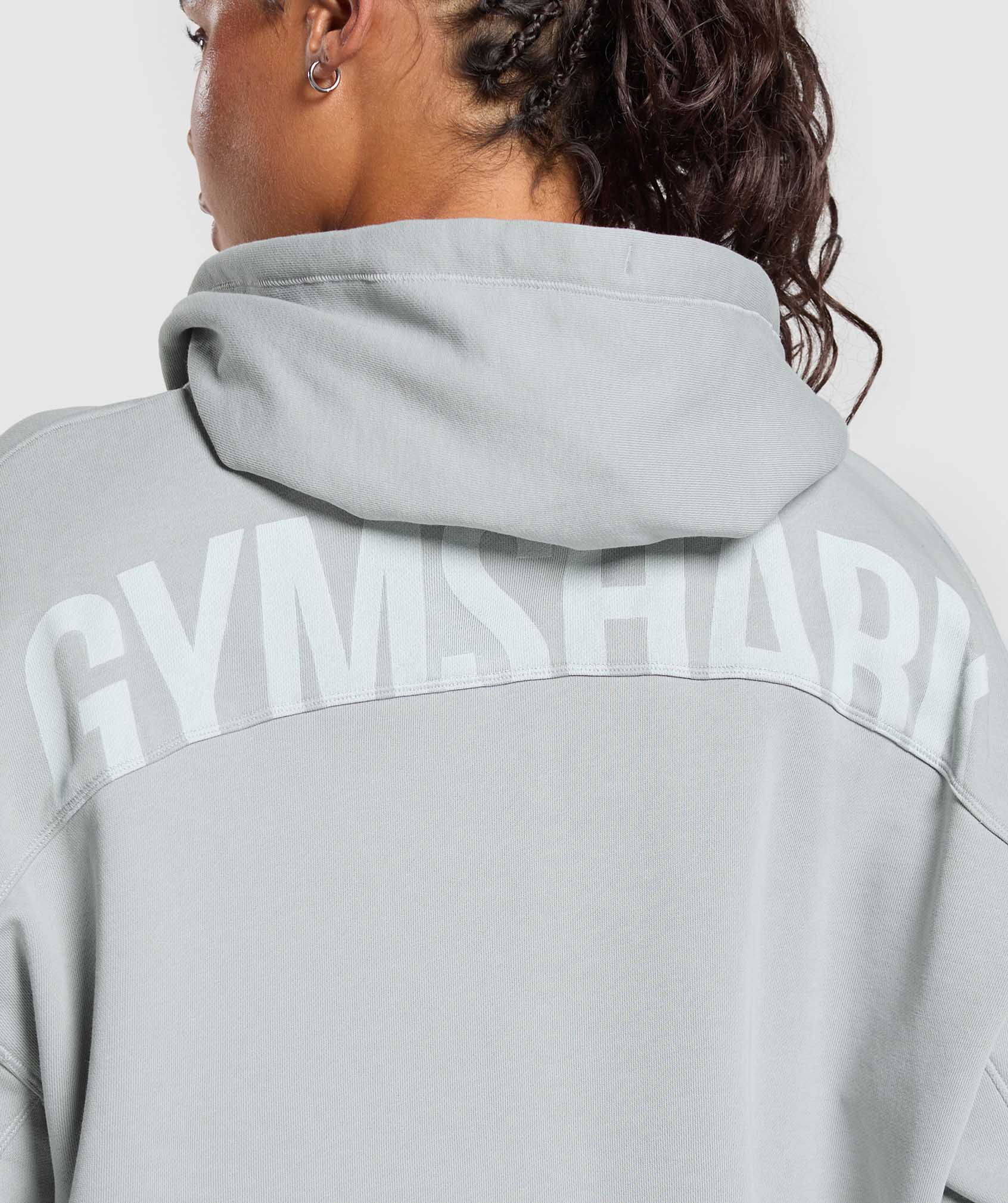 Power Hoodie Silver Grey