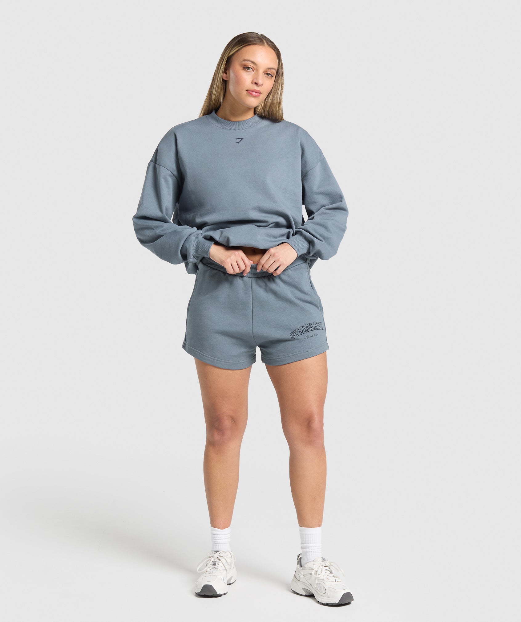 Campus Classics Graphic Sweatshirt Iron Blue