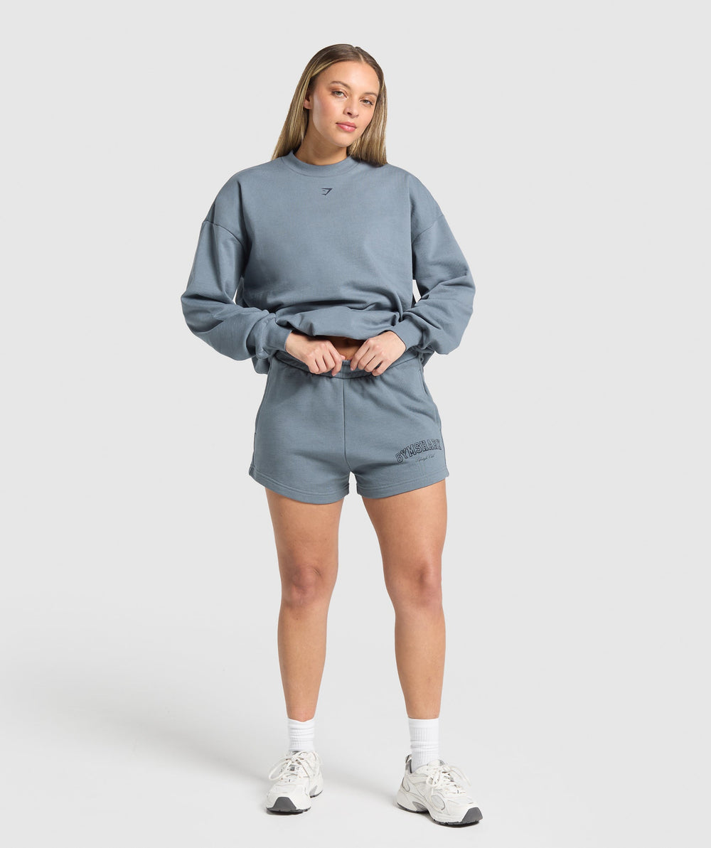 Campus Classics Graphic Sweatshirt Iron Blue