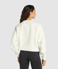 Training Oversized Fleece Sweatshirt Soft White