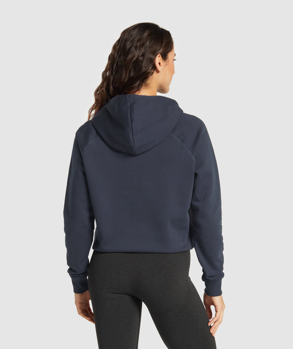 Training Fleece Zip Hoodie Heavy Blue