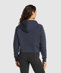 Training Fleece Zip Hoodie Heavy Blue