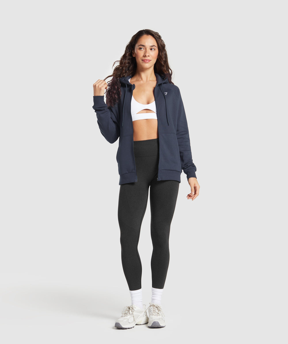 Training Fleece Zip Hoodie Heavy Blue