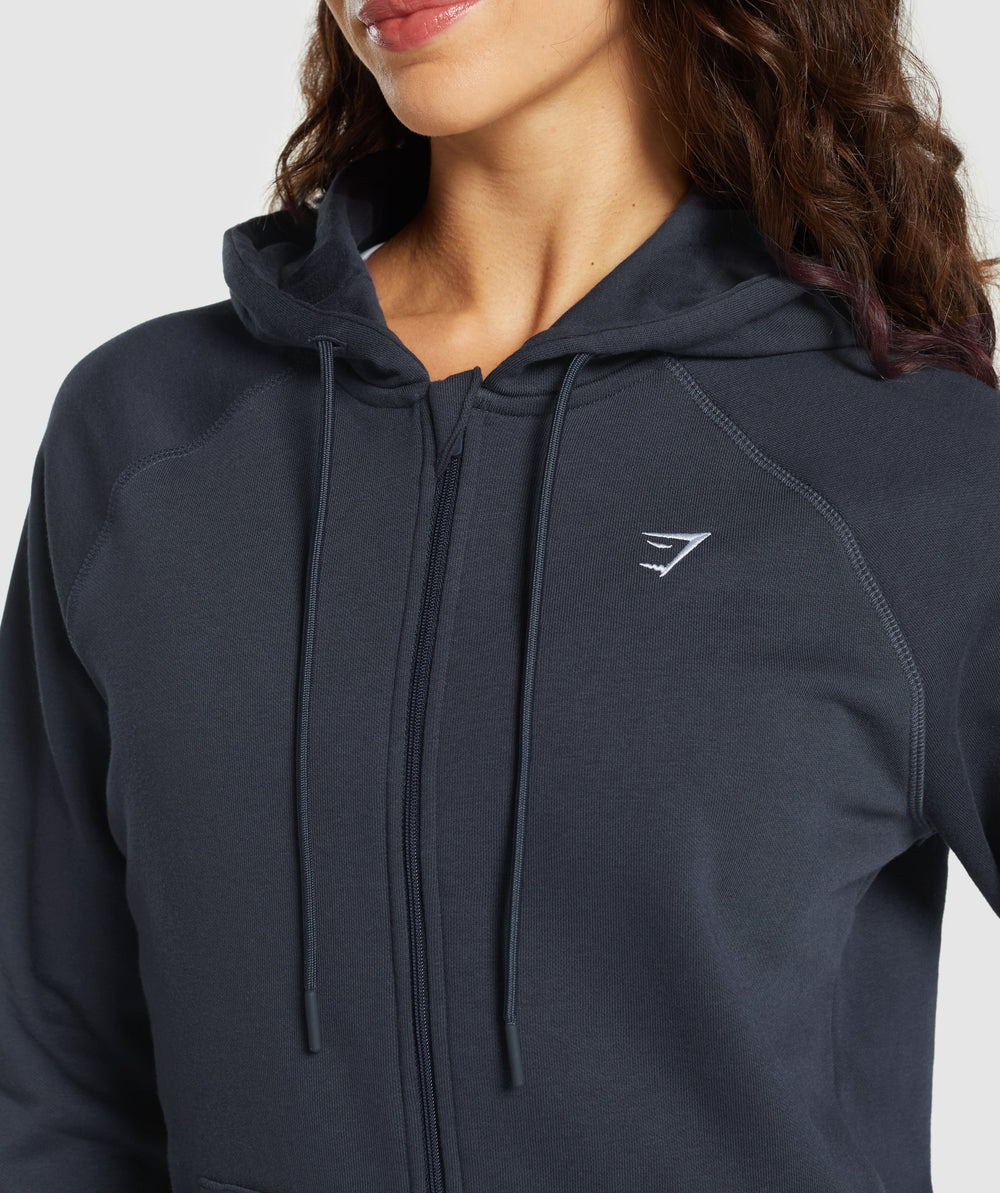 Training Fleece Zip Hoodie Heavy Blue