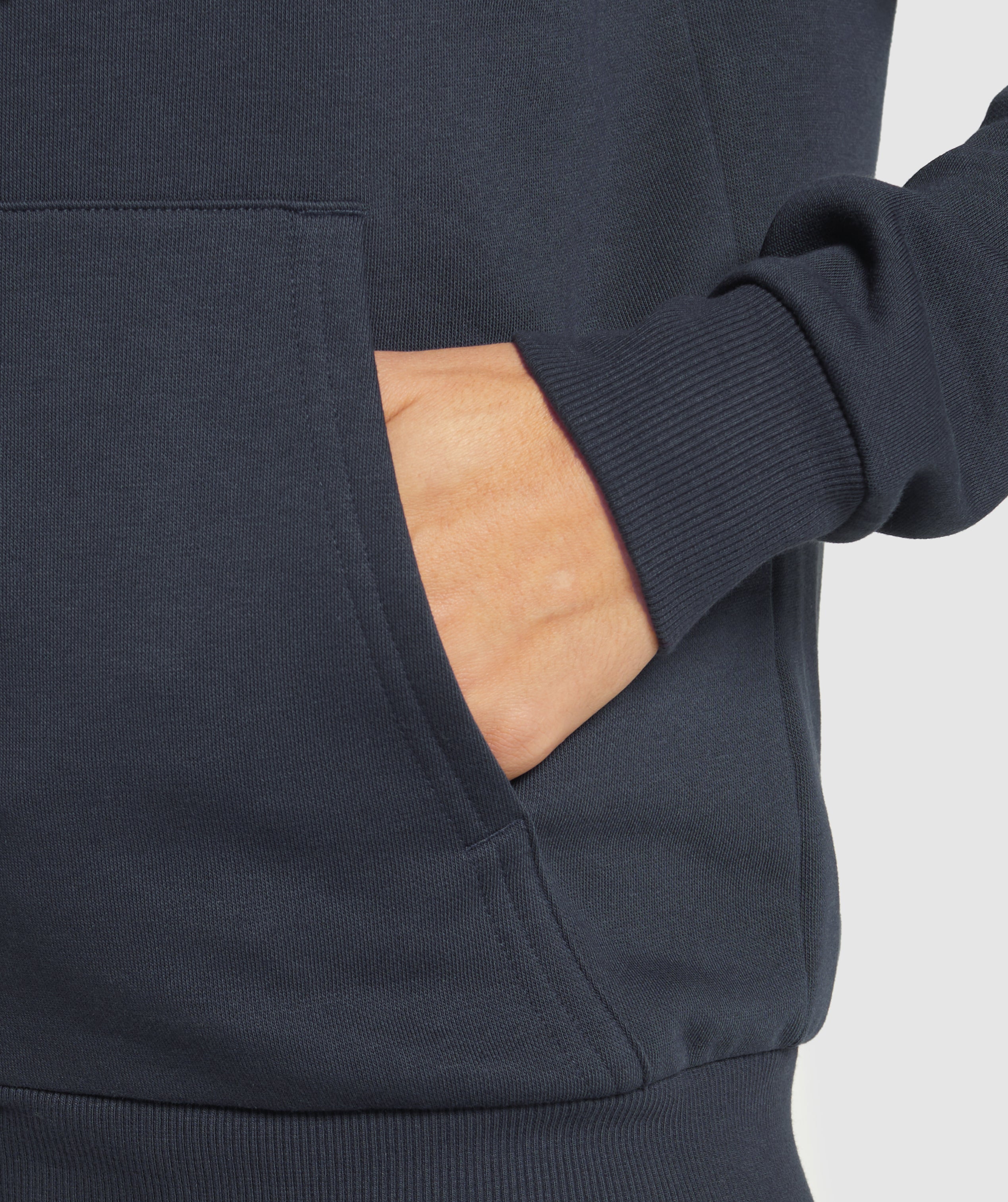 Training Fleece Zip Hoodie Heavy Blue