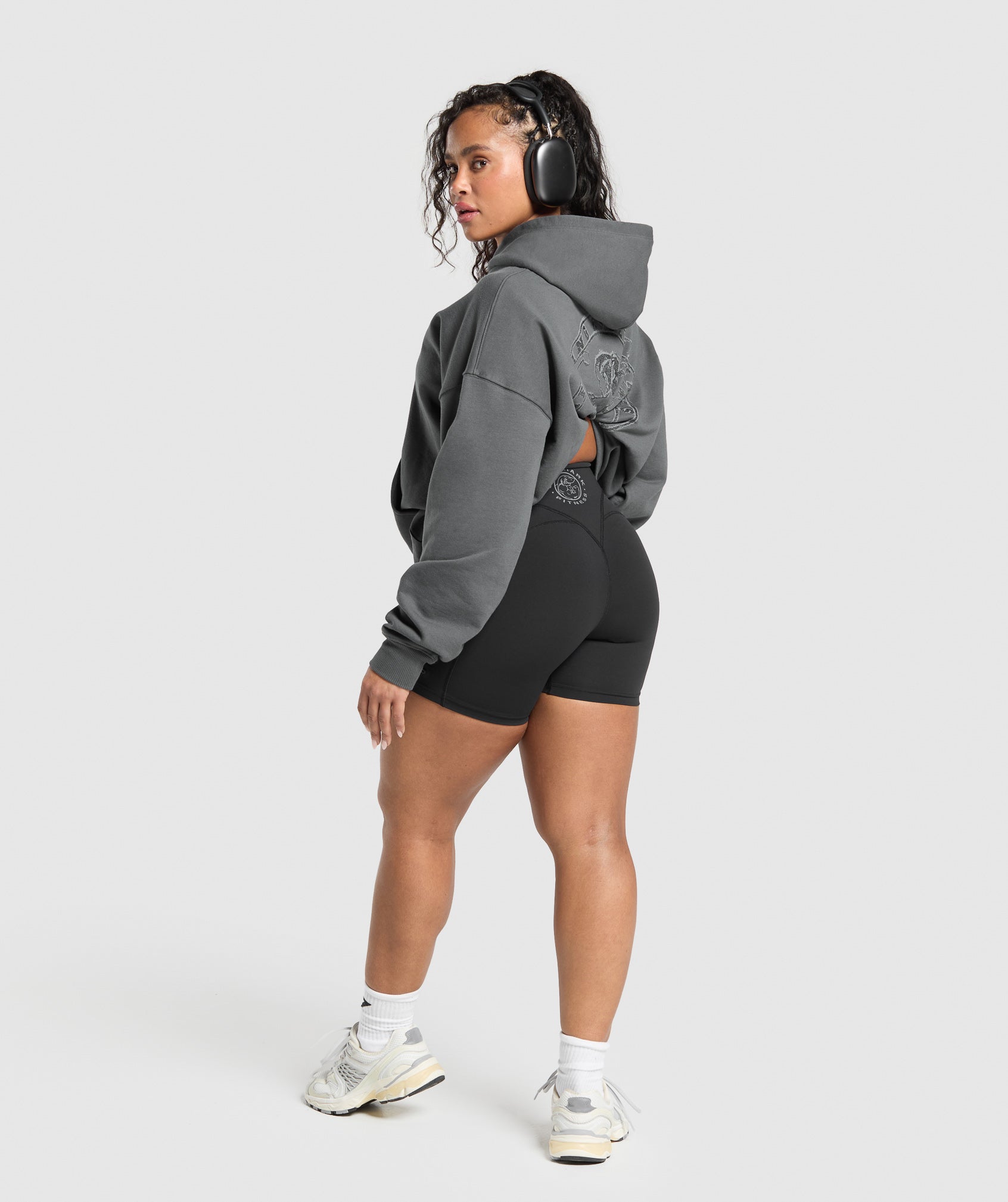 Back Gains Graphic Hoodie Graphite Grey