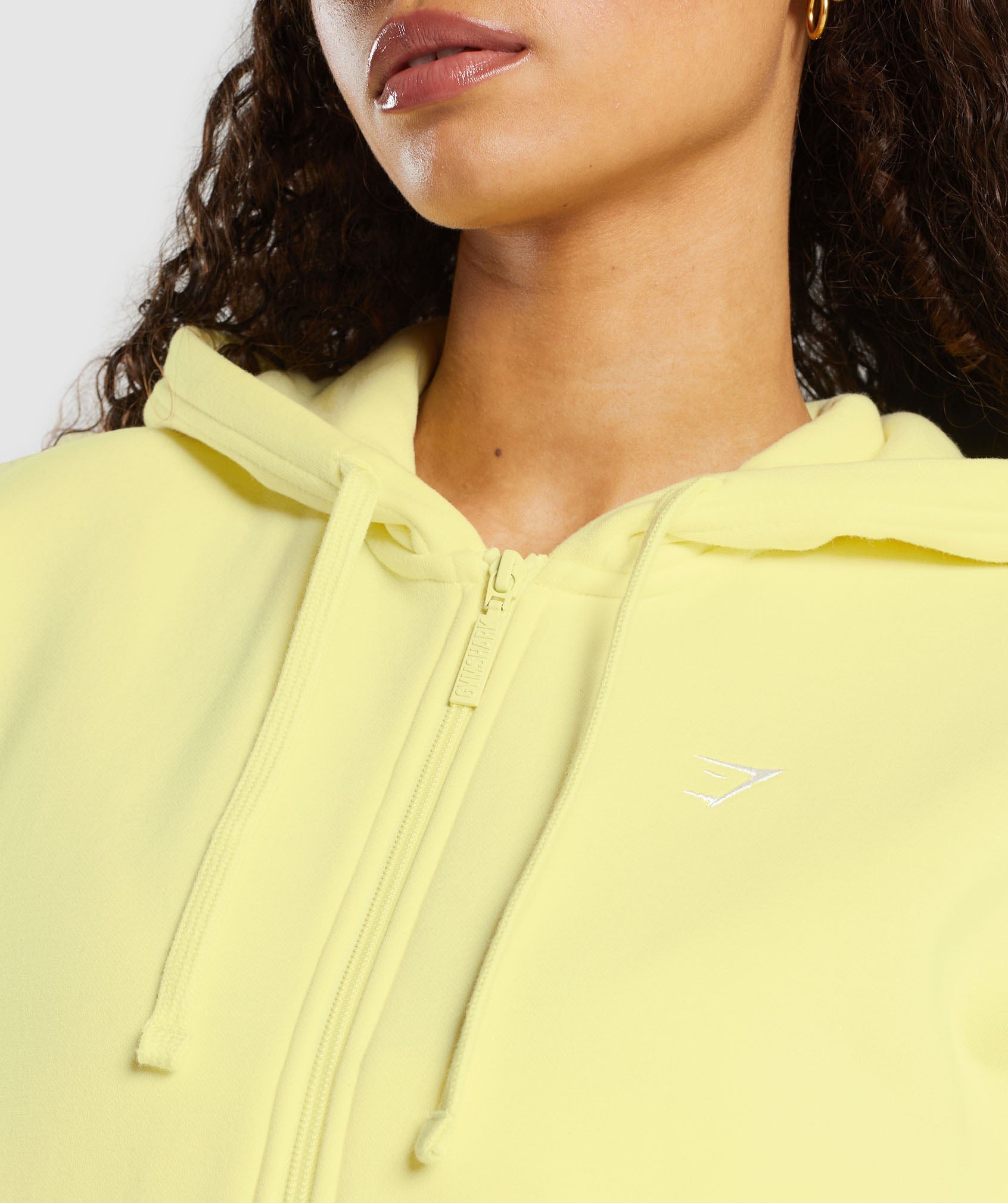 Fleece Zip Hoodie Refresh Yellow