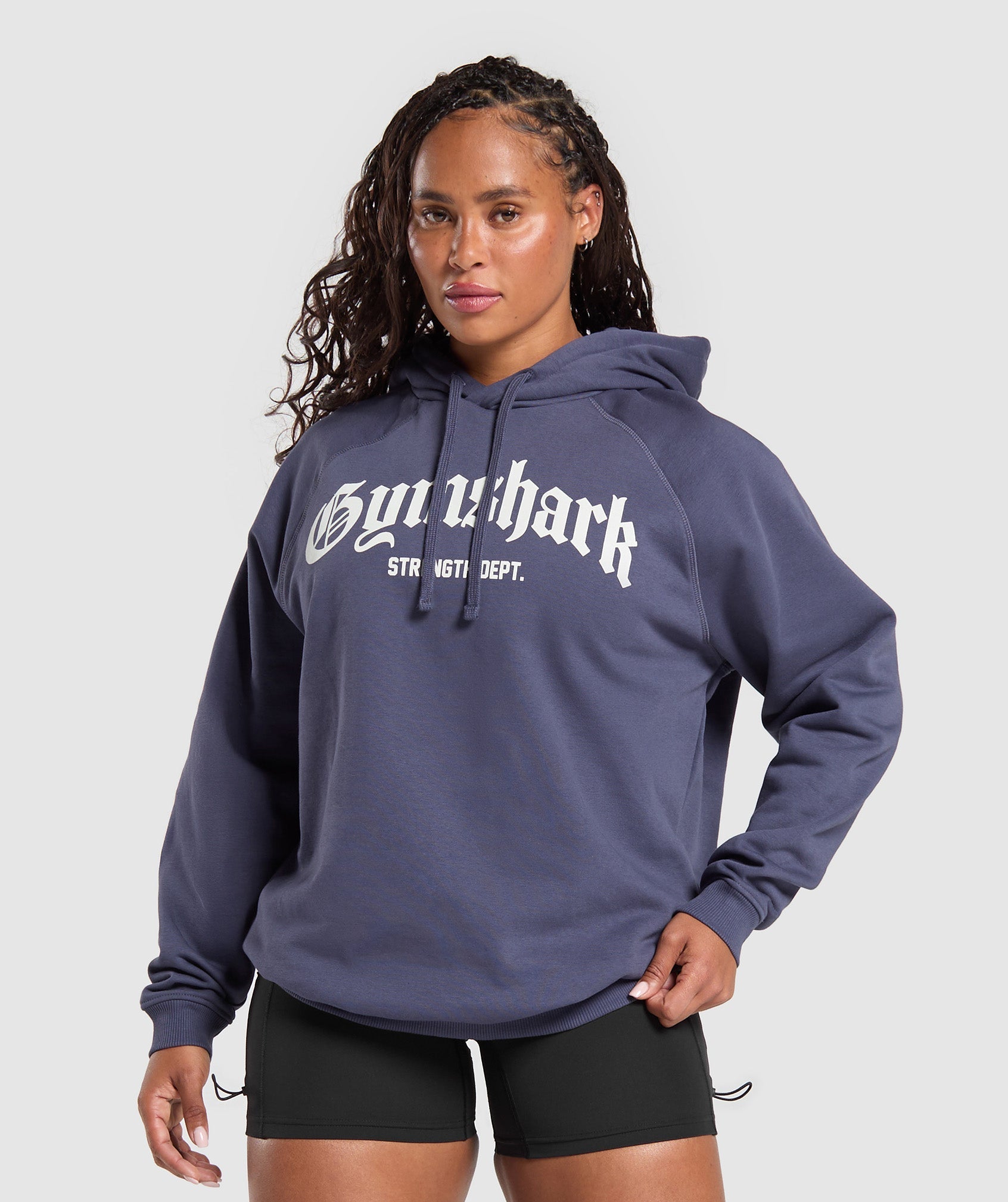Strength Department Graphic Hoodie Weighted Purple