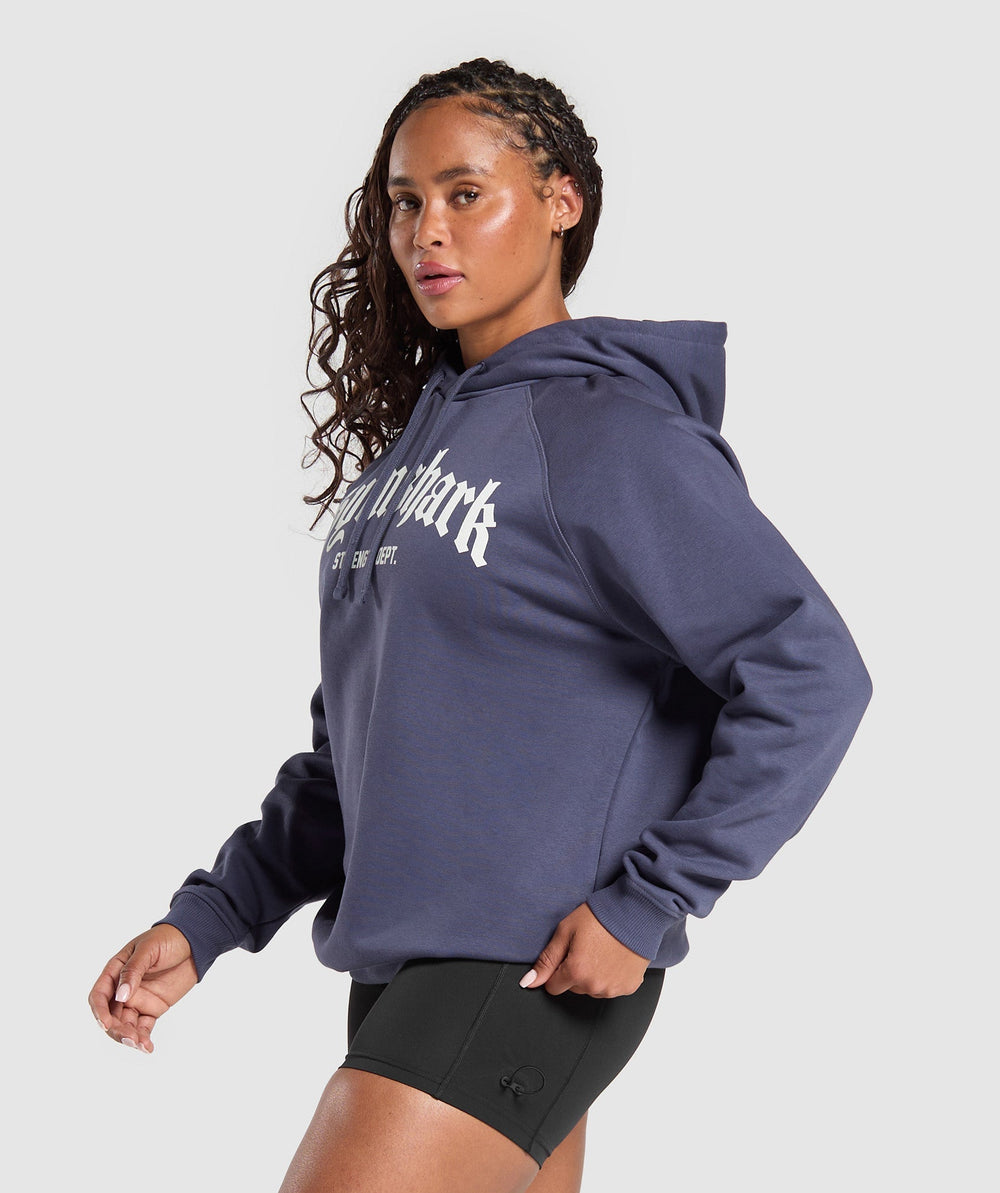 Strength Department Graphic Hoodie Weighted Purple