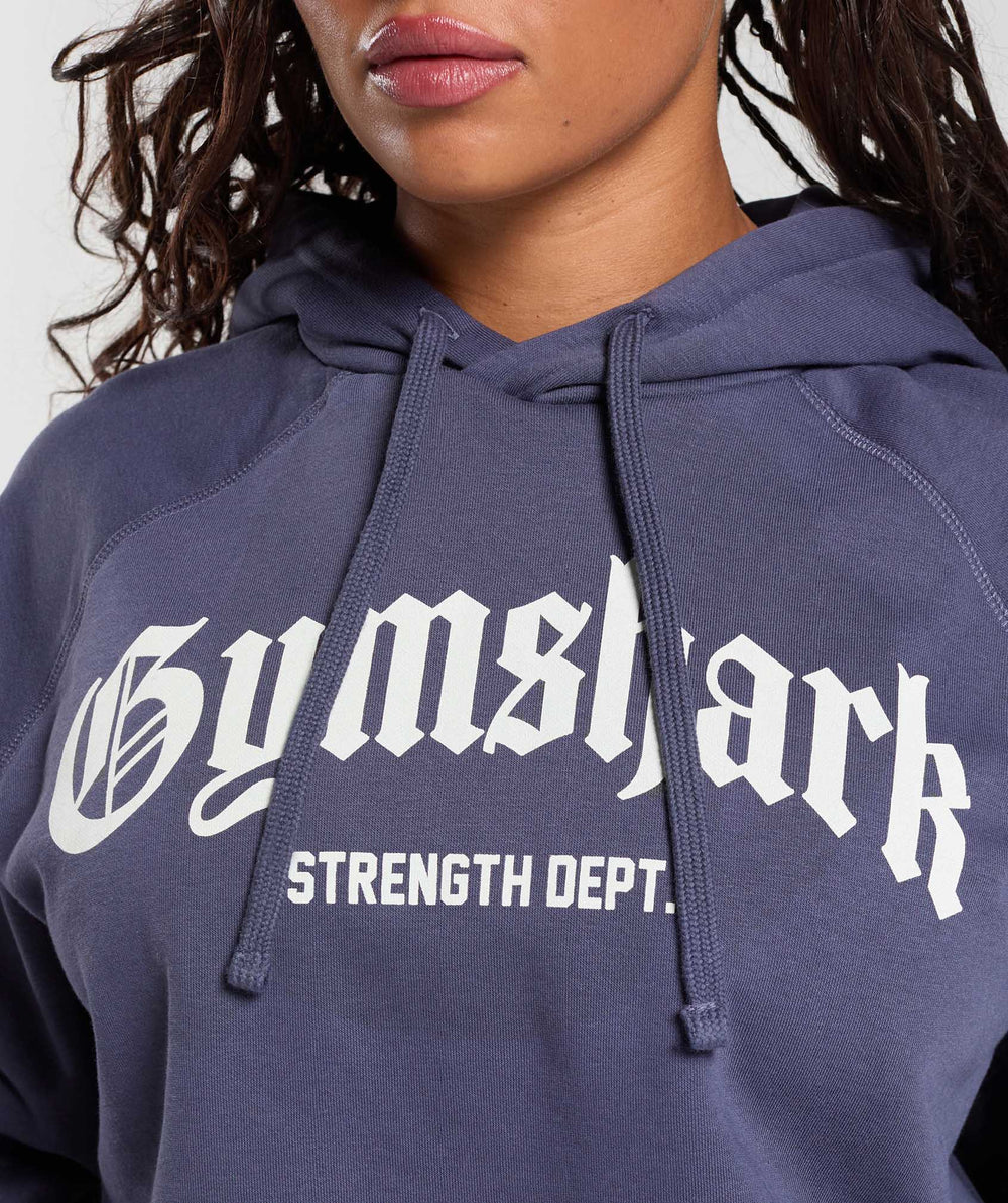 Strength Department Graphic Hoodie Weighted Purple
